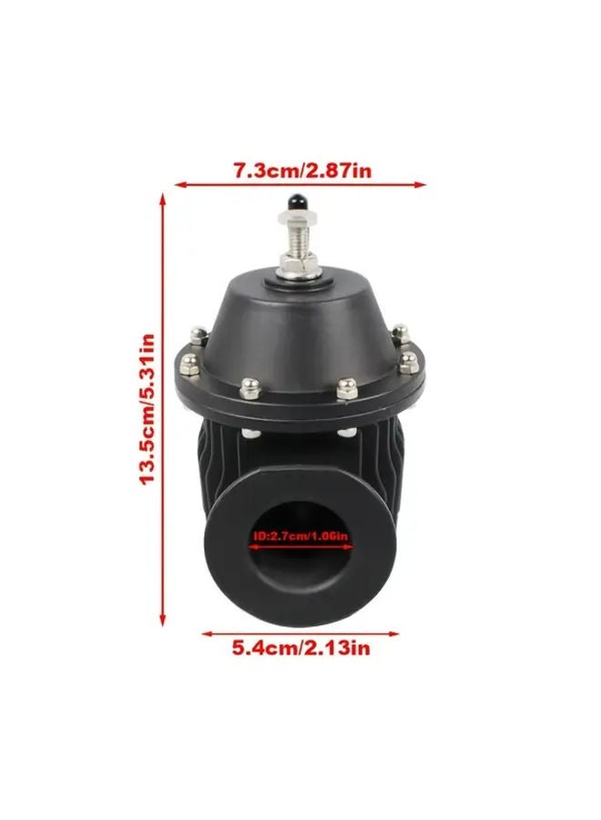 Silvery Aluminum Universal Adjustable Blow Off Valve For Modified Car Racing Exhaust System - Image 2